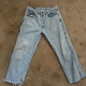 Wrangler Light Blue Cropped Jeans